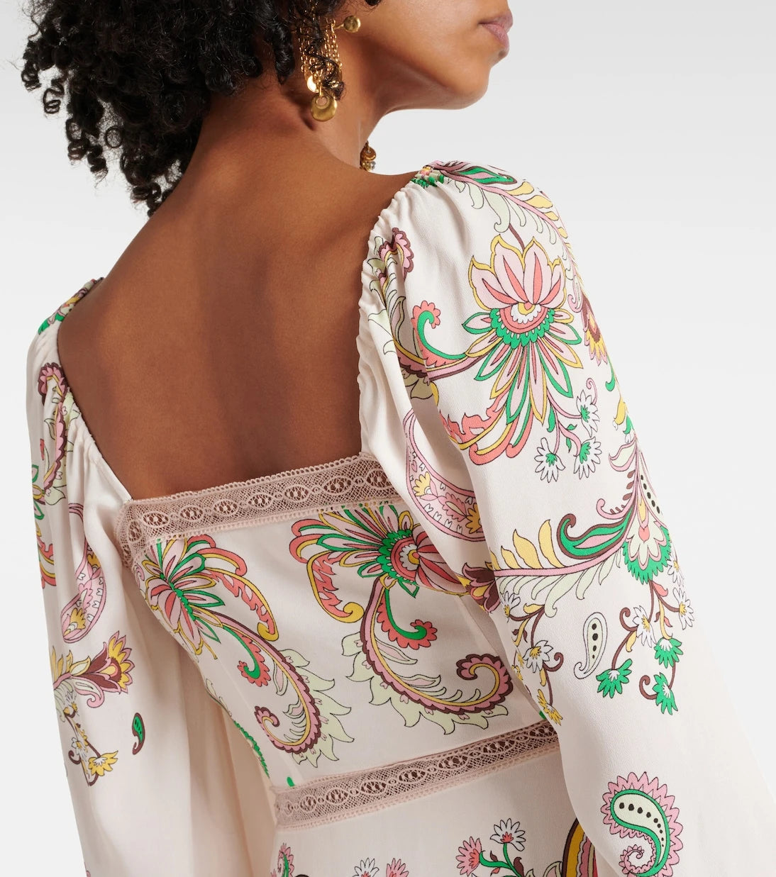 Etro - فستان ميدي مطبوع