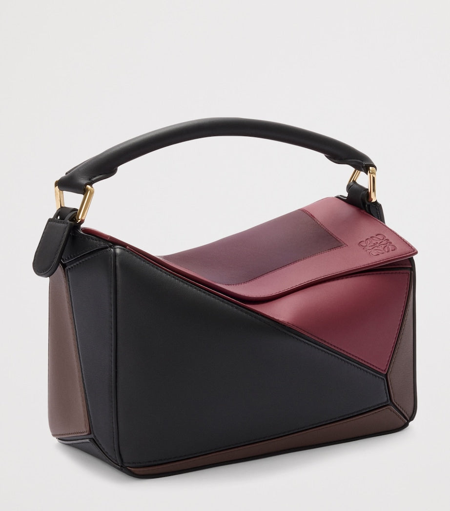 LOEWE x Albers Leather Puzzle Top-Handle Bag