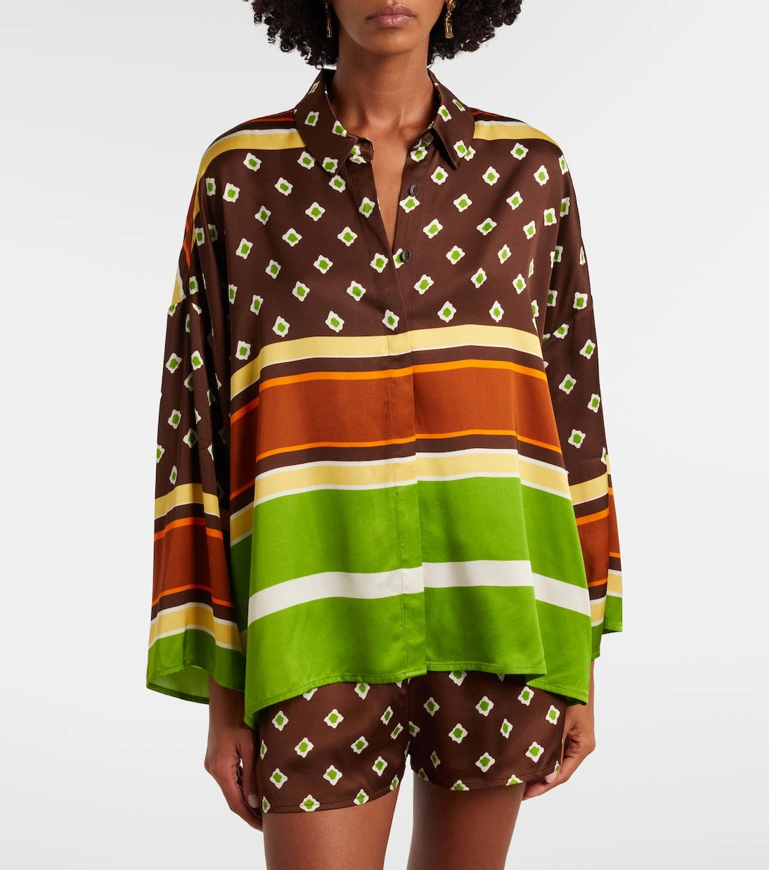 Faithfull - Cora printed satin shirt