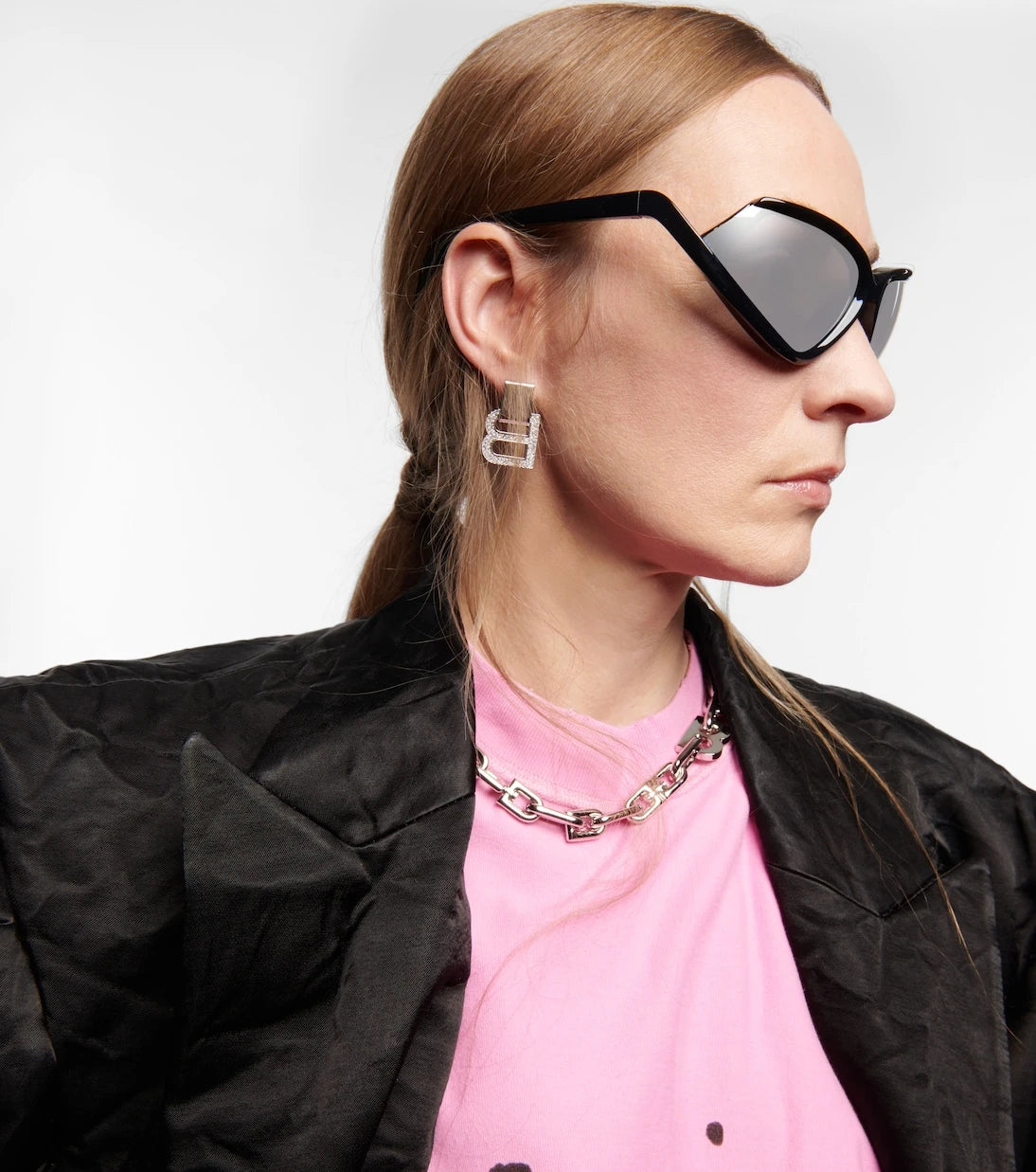 Balenciaga - Side Xpander oval sunglasses