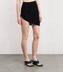 Jacquemus Black Asymmetric The Drapeado Mini Skirt