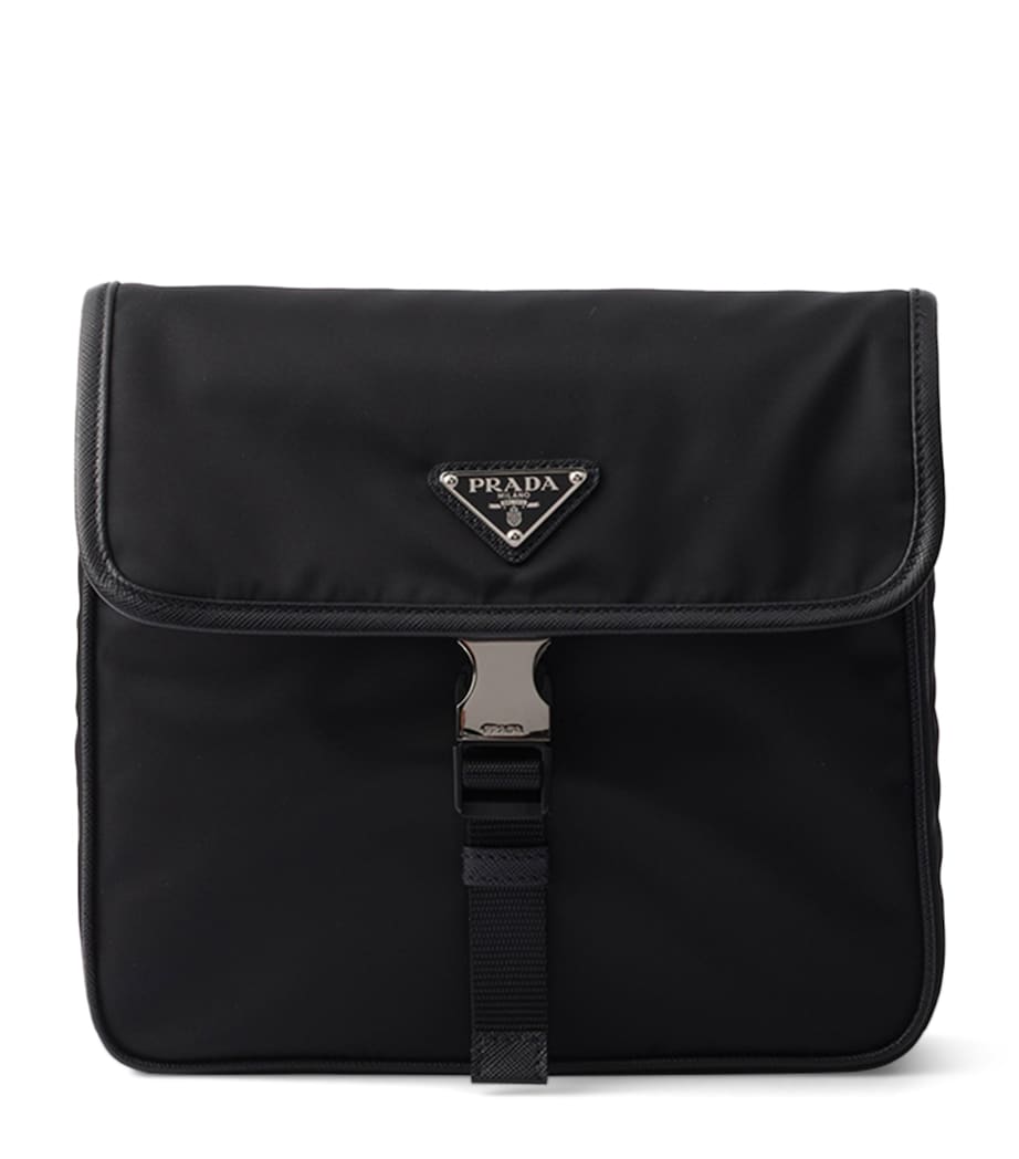 Prada Re-Nylon and Leather Messenger Bag