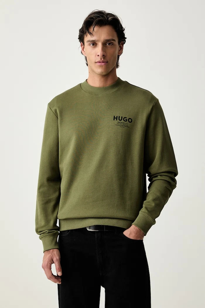 HUGO Blue erkek pamuklu sweatshirt Nespon
