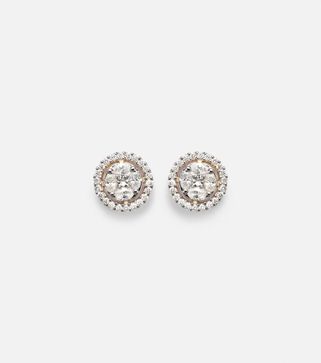 Stone and Strand - 10kt gold earrings with diamonds