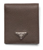 Prada Grained Leather Triangle Wallet