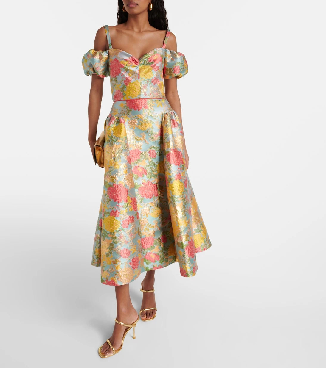 Markarian - Jackie floral jacquard midi dress