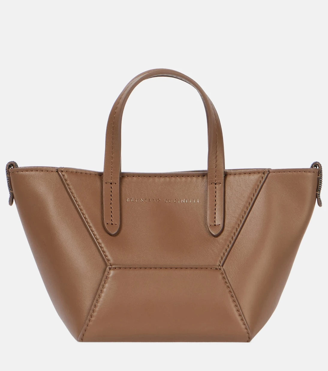 Brunello Cucinelli - Duo Small leather tote bag