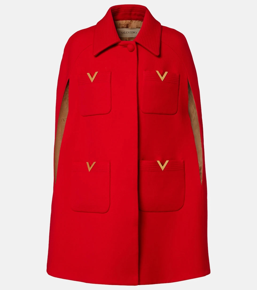 Valentino - VLogo wool cape