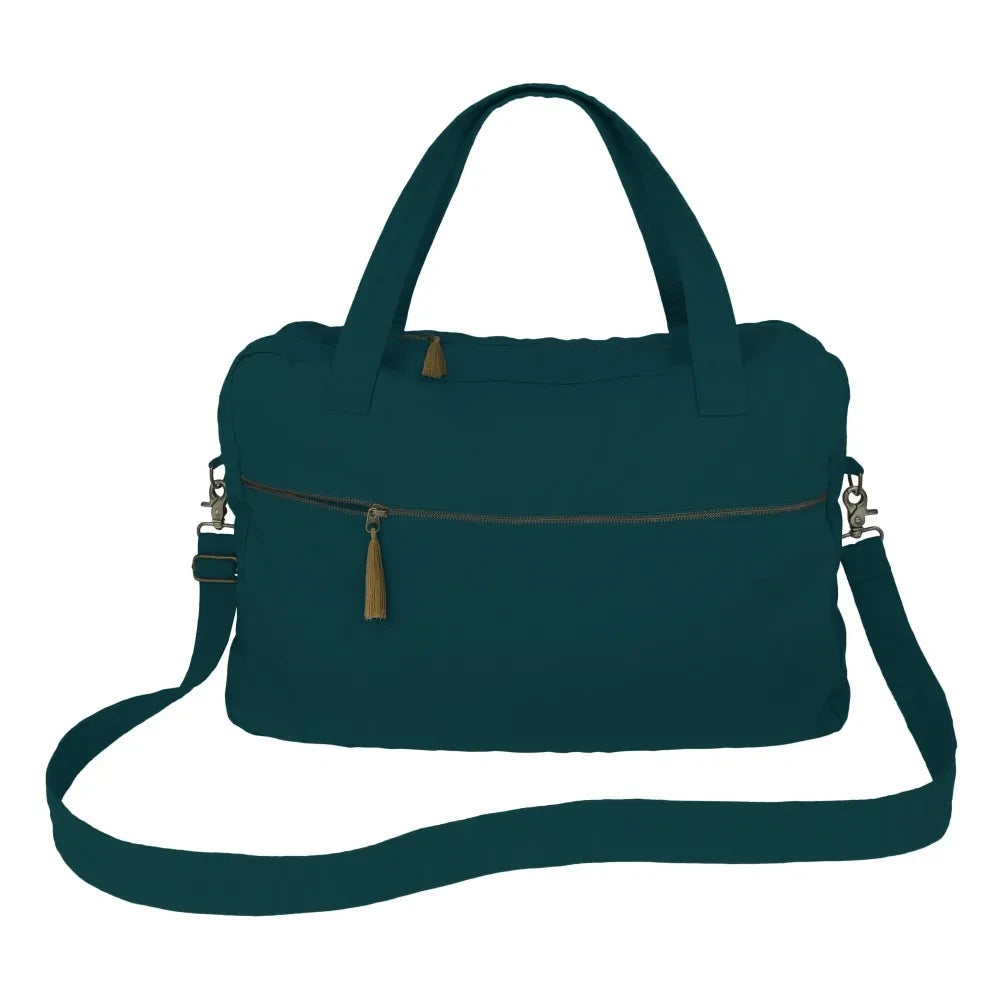 Numero 74 - Organic Cotton Weekend Bag  | Teal Blue S022