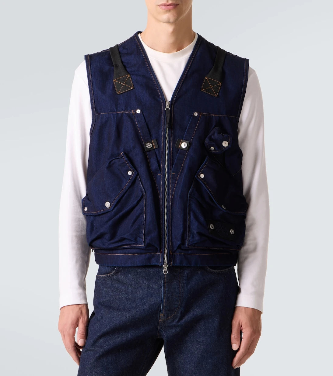 Stone Island - Denim cargo vest