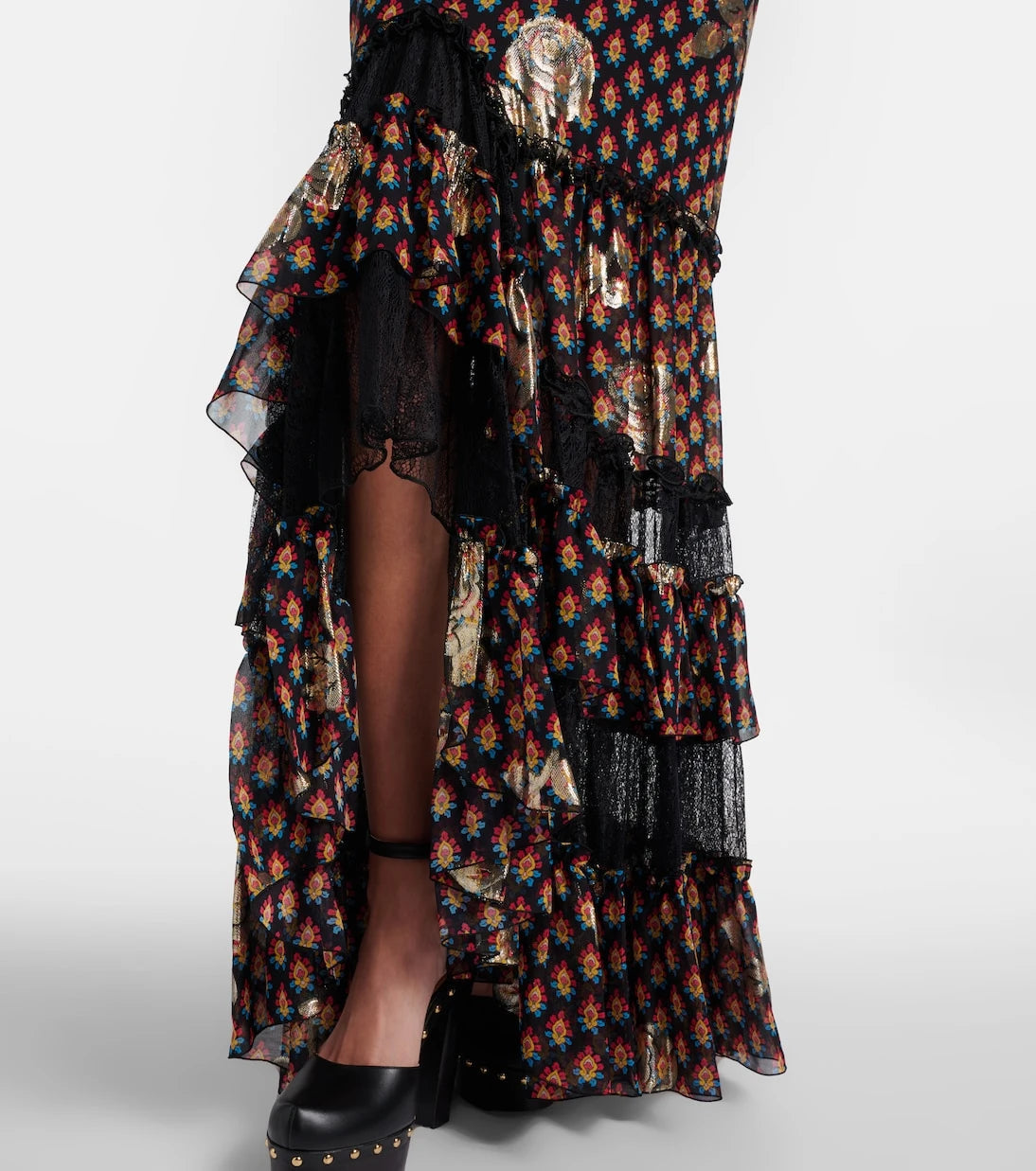 Etro - Printed silk-blend maxi skirt