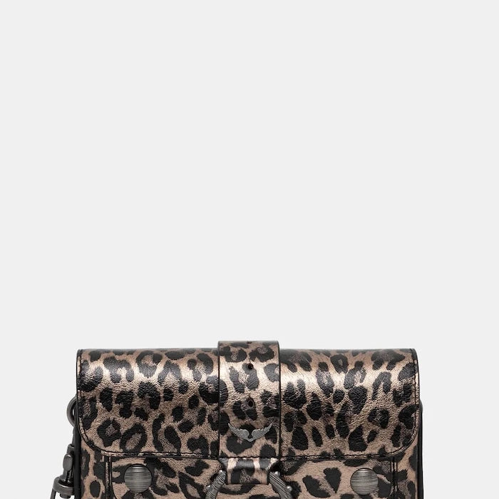 Кожена чанта ZADIG&VOLTAIRE KATE WALLET METAL LEO