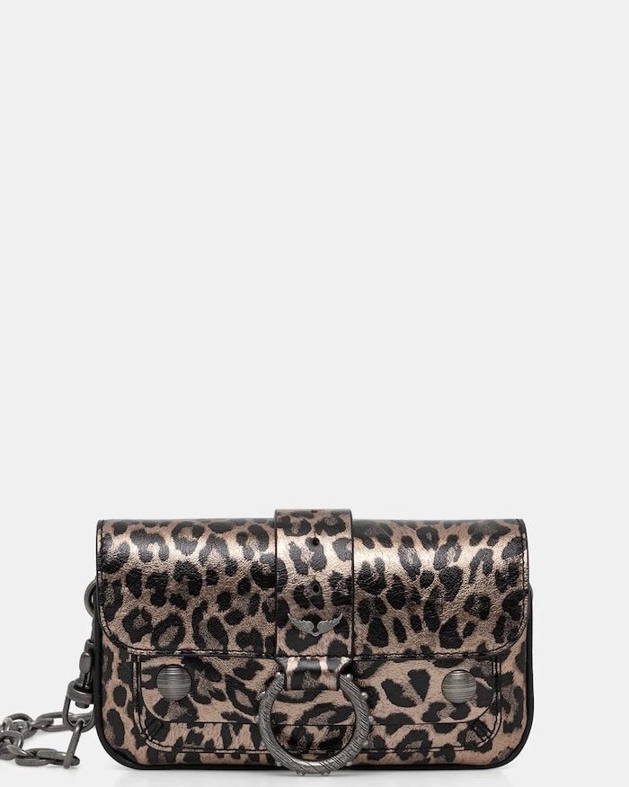 Кожена чанта ZADIG&VOLTAIRE KATE WALLET METAL LEO