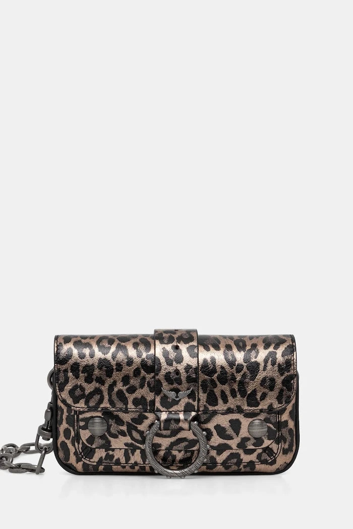 Кожена чанта ZADIG&VOLTAIRE KATE WALLET METAL LEO