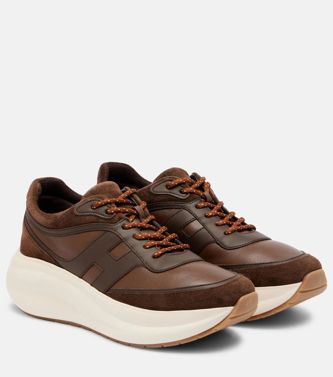 Hogan - Hogan H696 leather platform sneakers