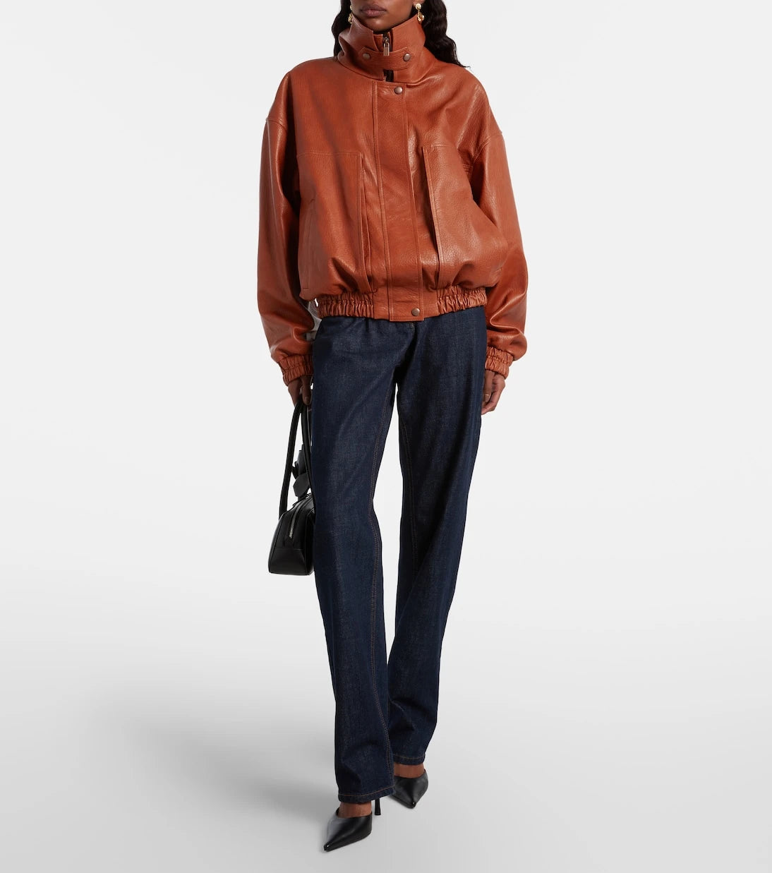 Magda Butrym - Leather blouson jacket