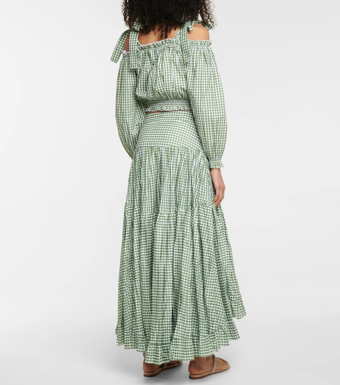Alexandra Miro - Gingham cotton crop top