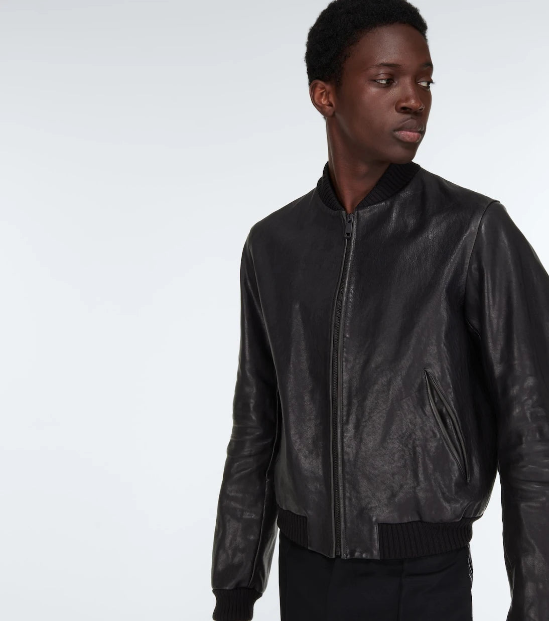 Prada - Bomber leather jacket