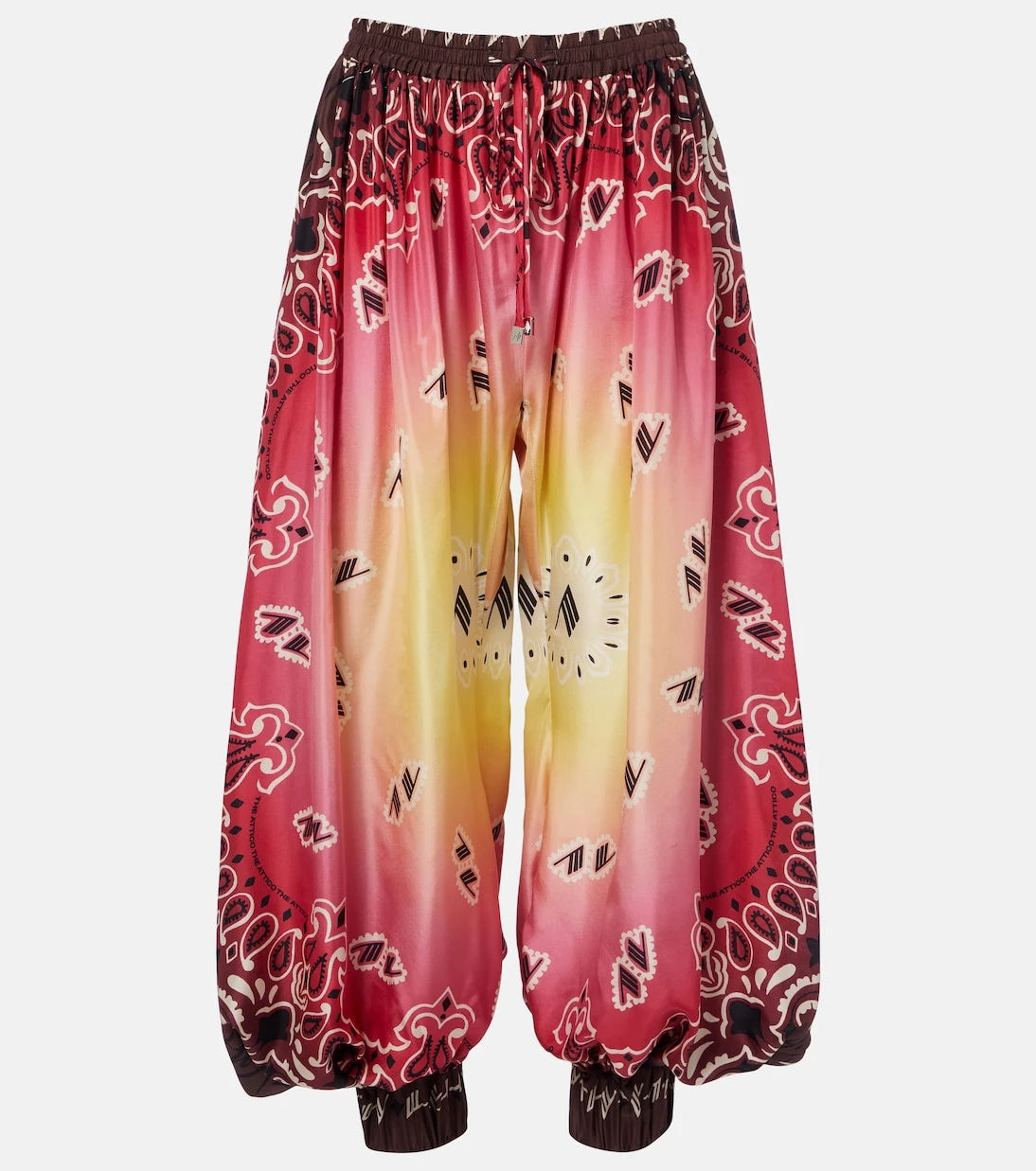 The Attico - Printed silk balloon pants