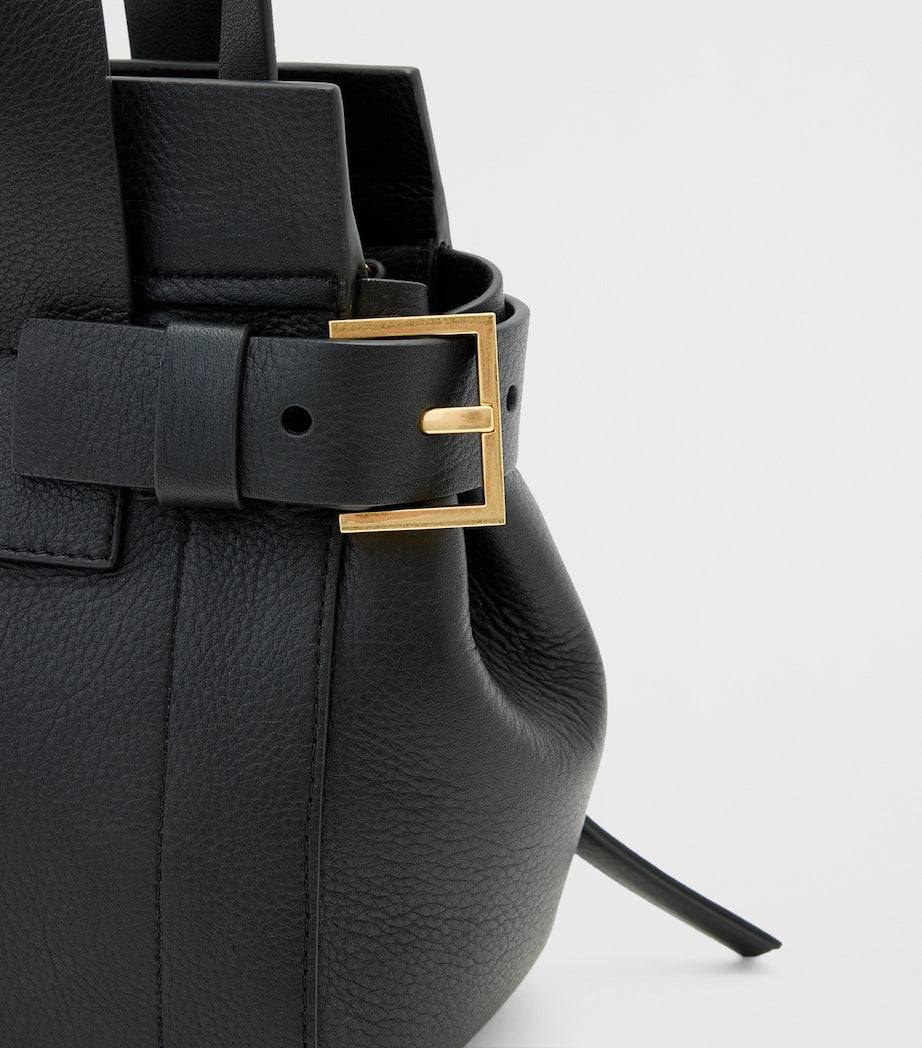 Mini Leather Perez Shoulder Bag BLACK