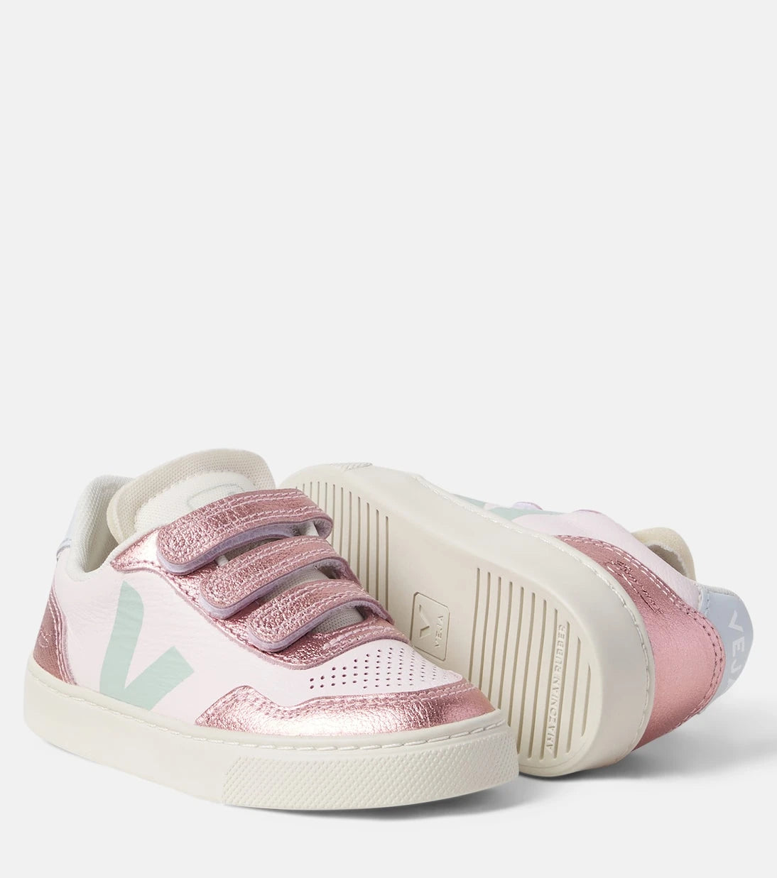 Veja Kids - x Bonpoint V-90 leather sneakers