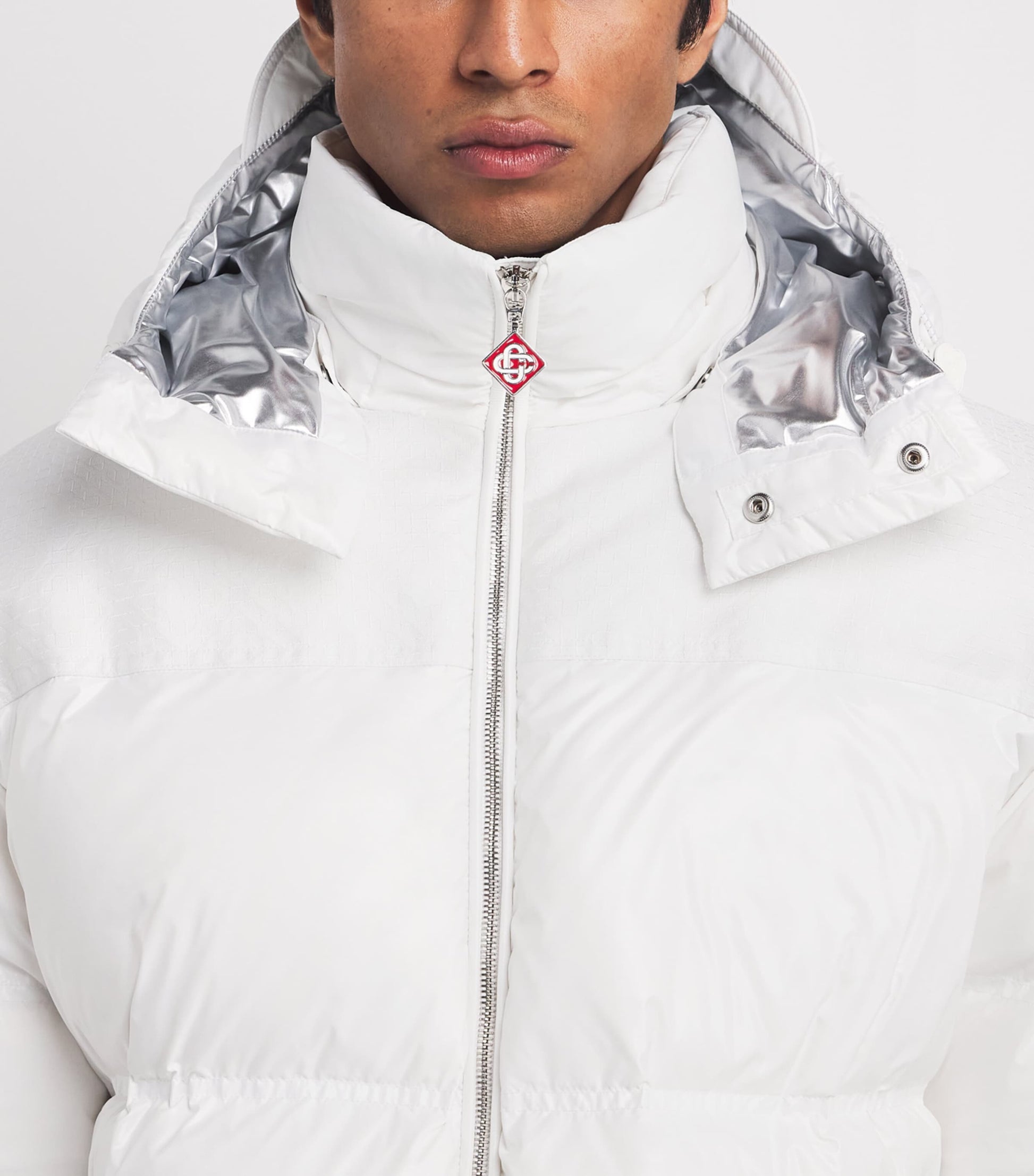 Casablanca White Down Puffer Ski Jacket