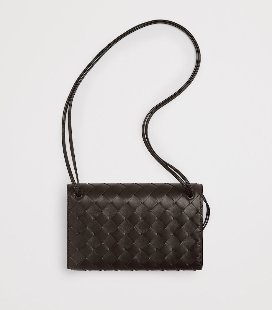 Brown Nappa Leather Andiamo Shoulder Bag