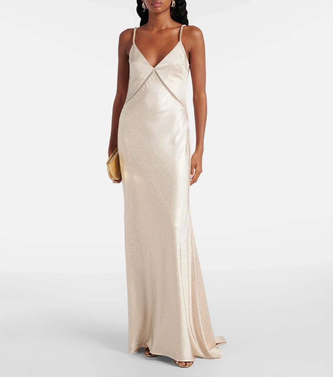 Roland Mouret - Embellished satin gown