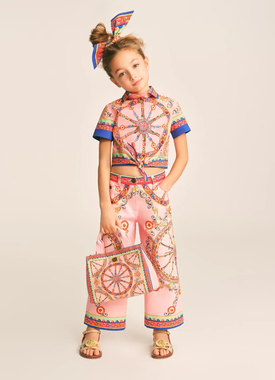 Dolce&Gabbana Kids - Carretto canvas tote bag