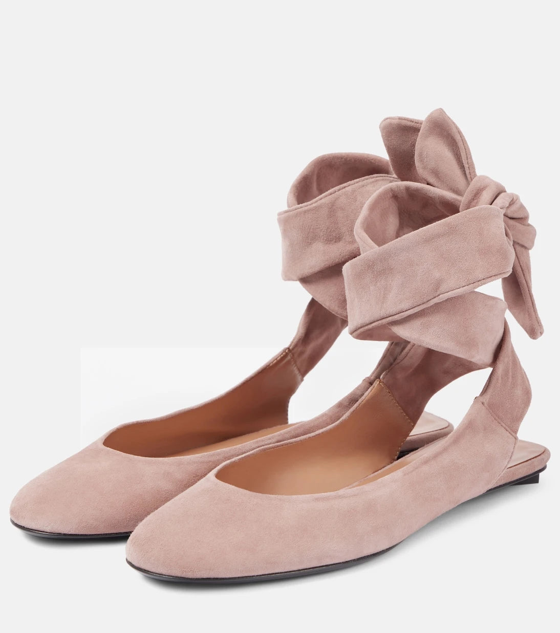 The Attico - Cloe suede ballet flats