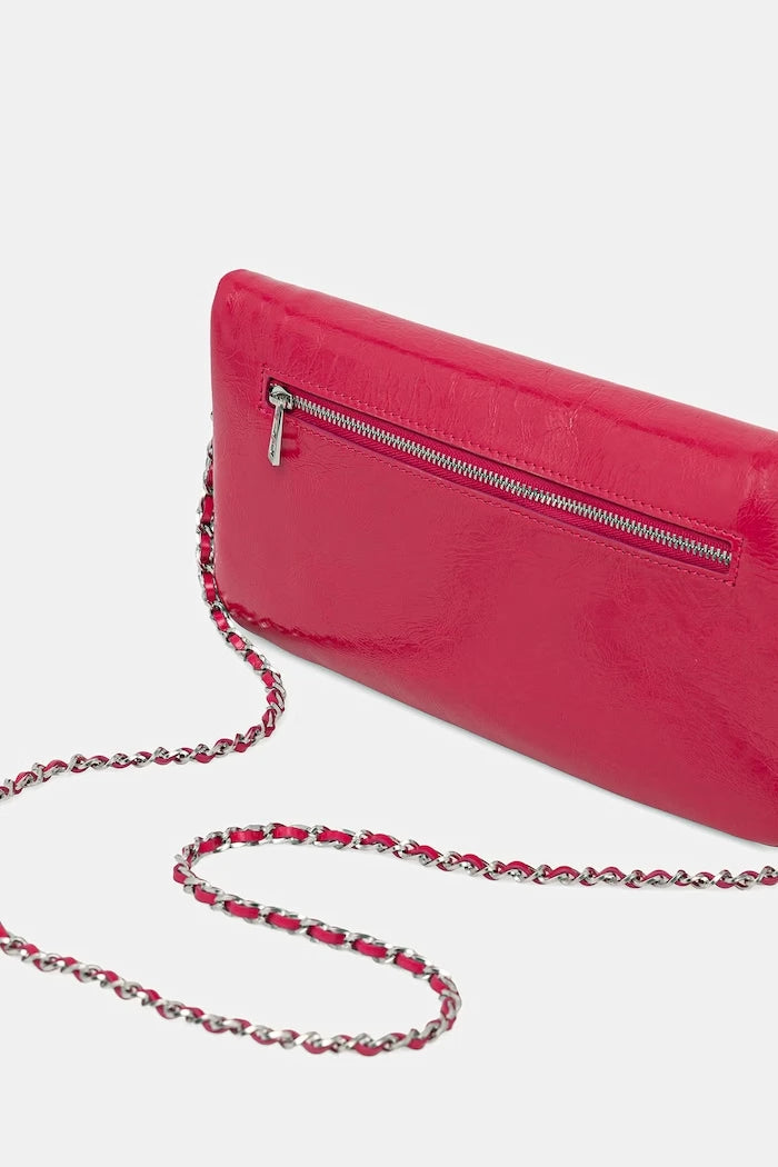 Кожена чанта ZADIG&VOLTAIRE ROCK VINTAGE PATENT