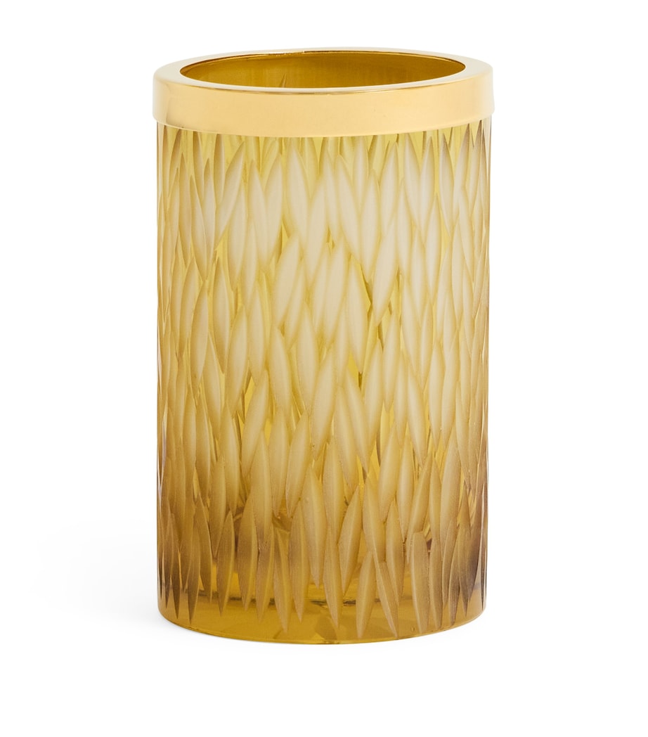 Crystal Amber Toothbrush Holder