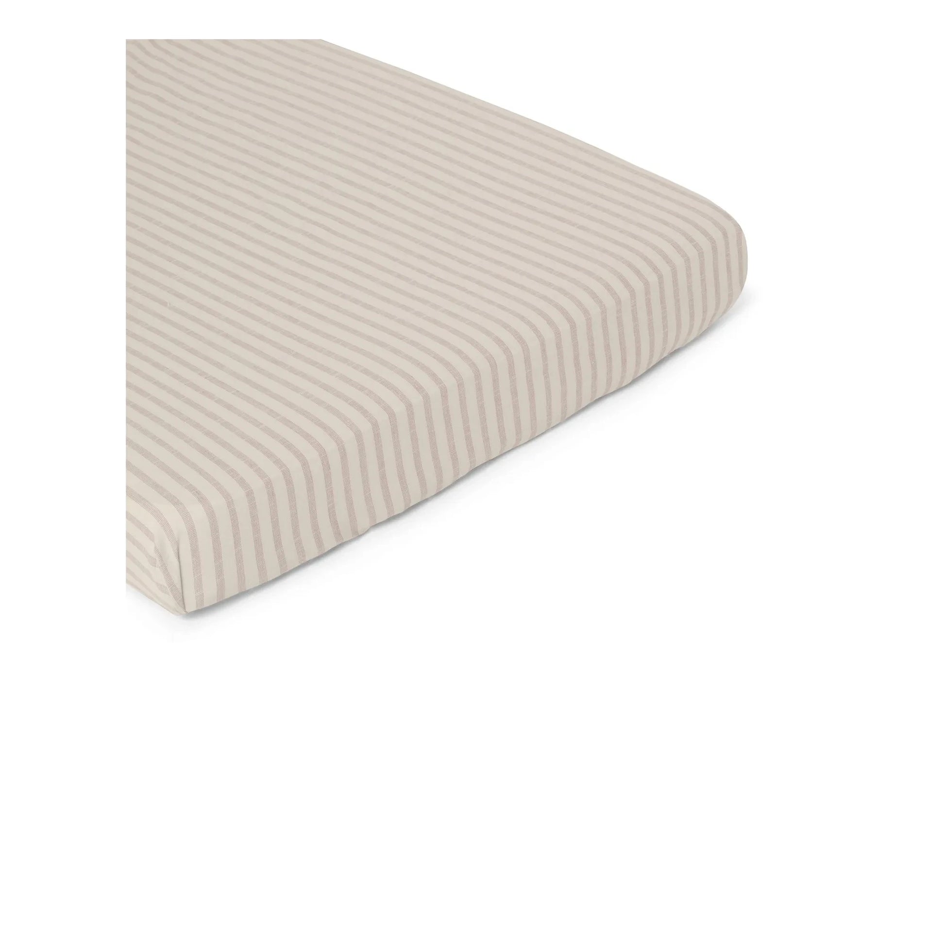 garbo&friends - Stripe fitted sheet | Beige
