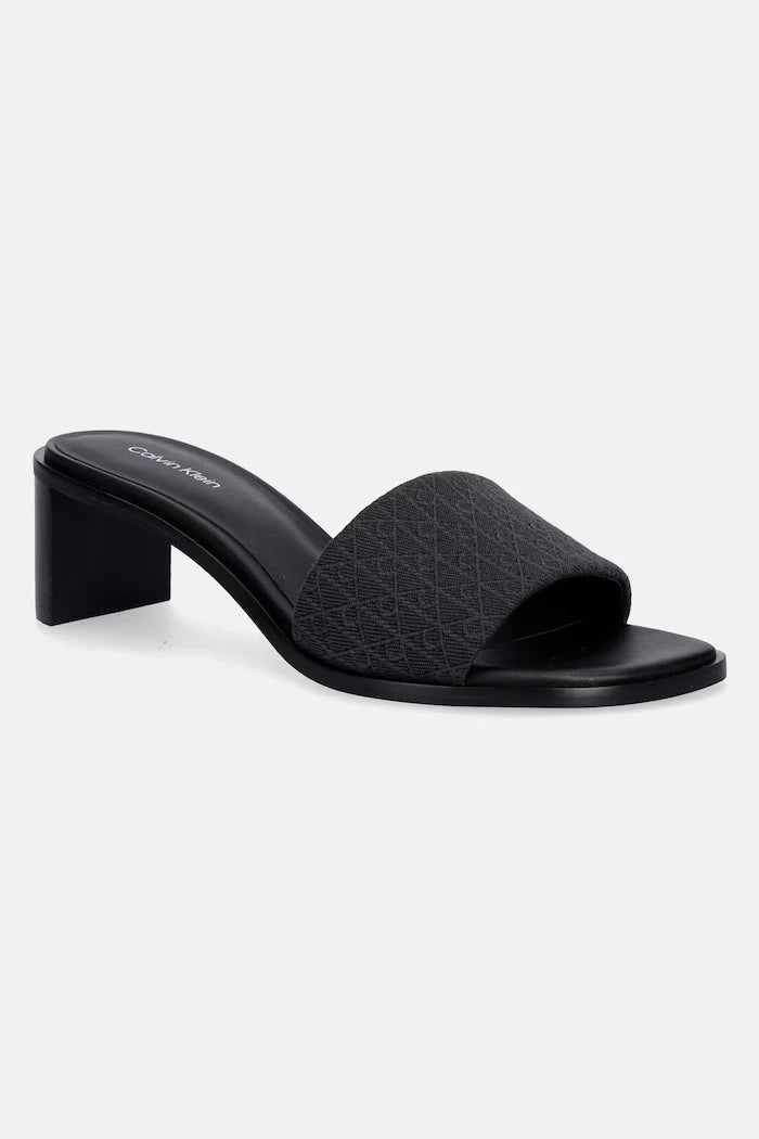 Calvin Klein Kadın Kalın Topuklu Terlik BLOCK HEEL SANDAL AOP