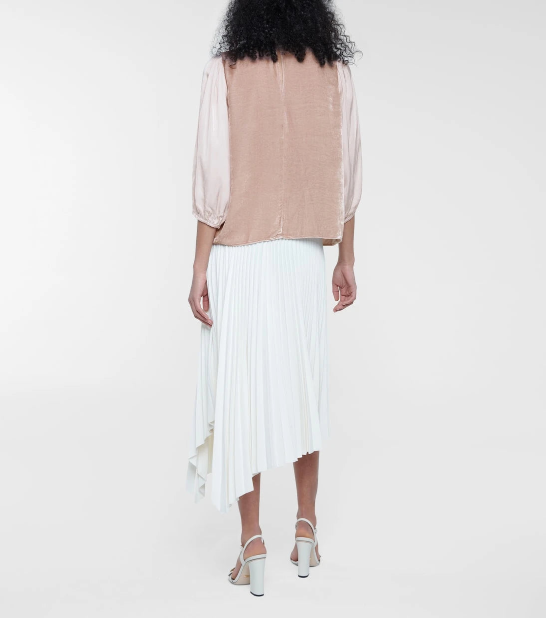 Velvet - Elise velvet and silk blouse