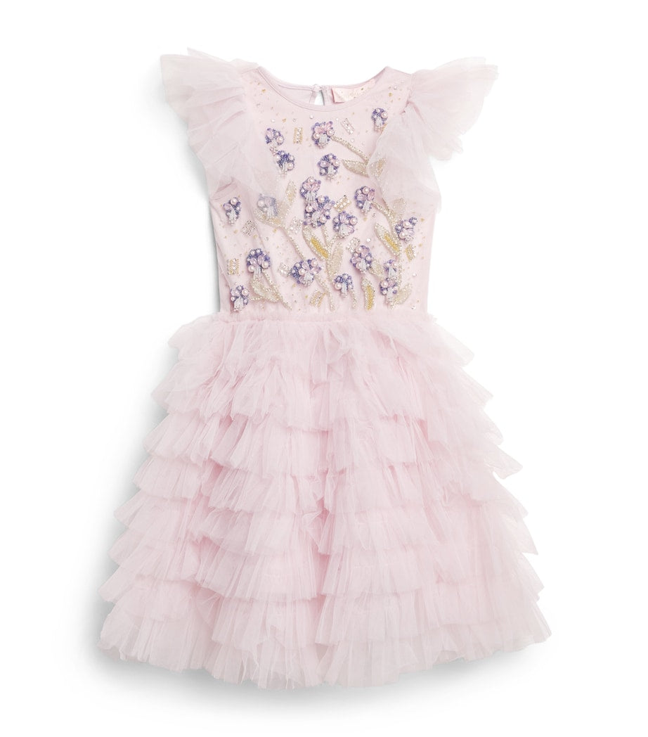 Tutu Du Monde Purple Tulle Embellished Lavender Love Dress (4-5 Years)