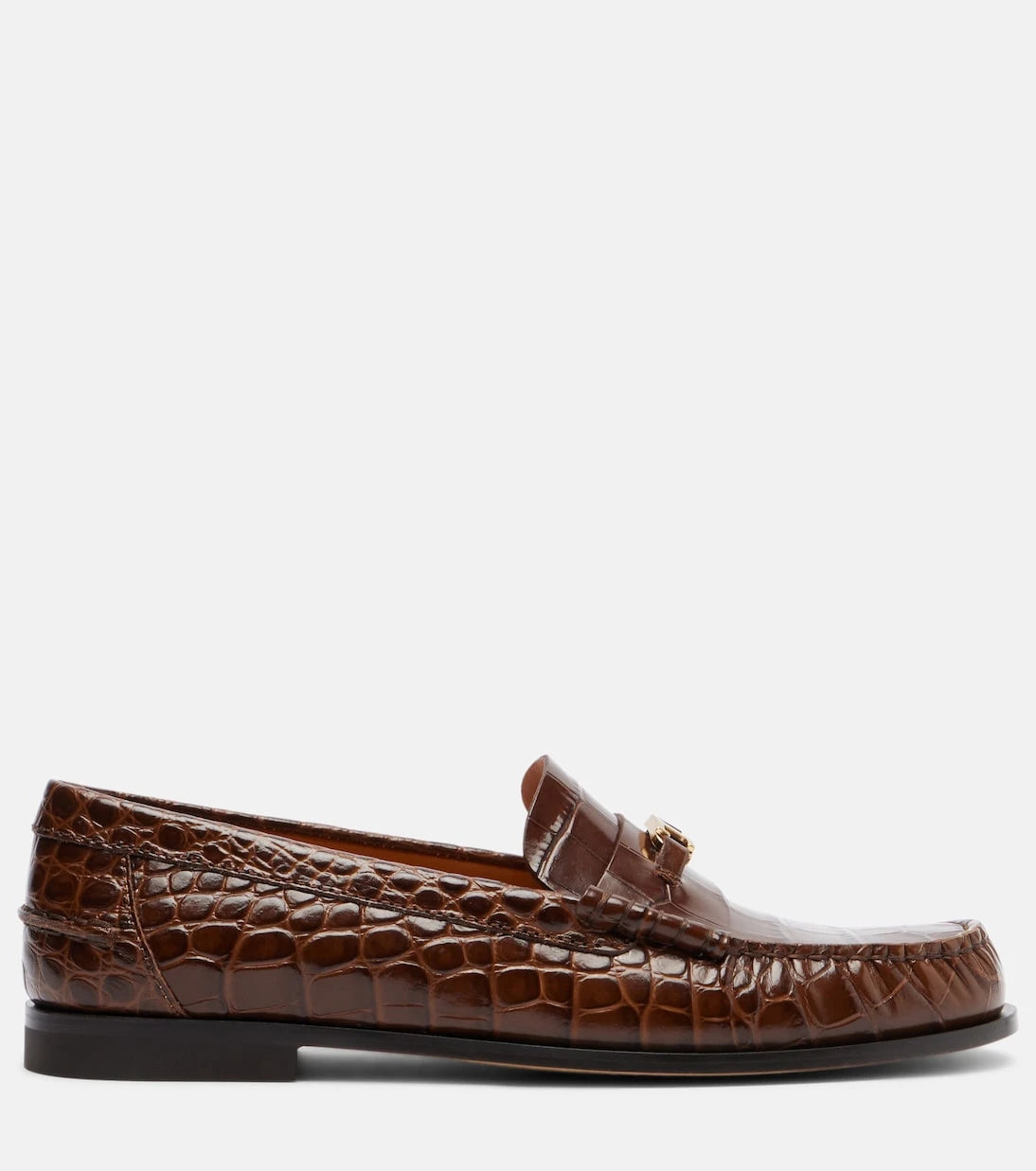 Tod's - T Timeless croc-effect leather loafers