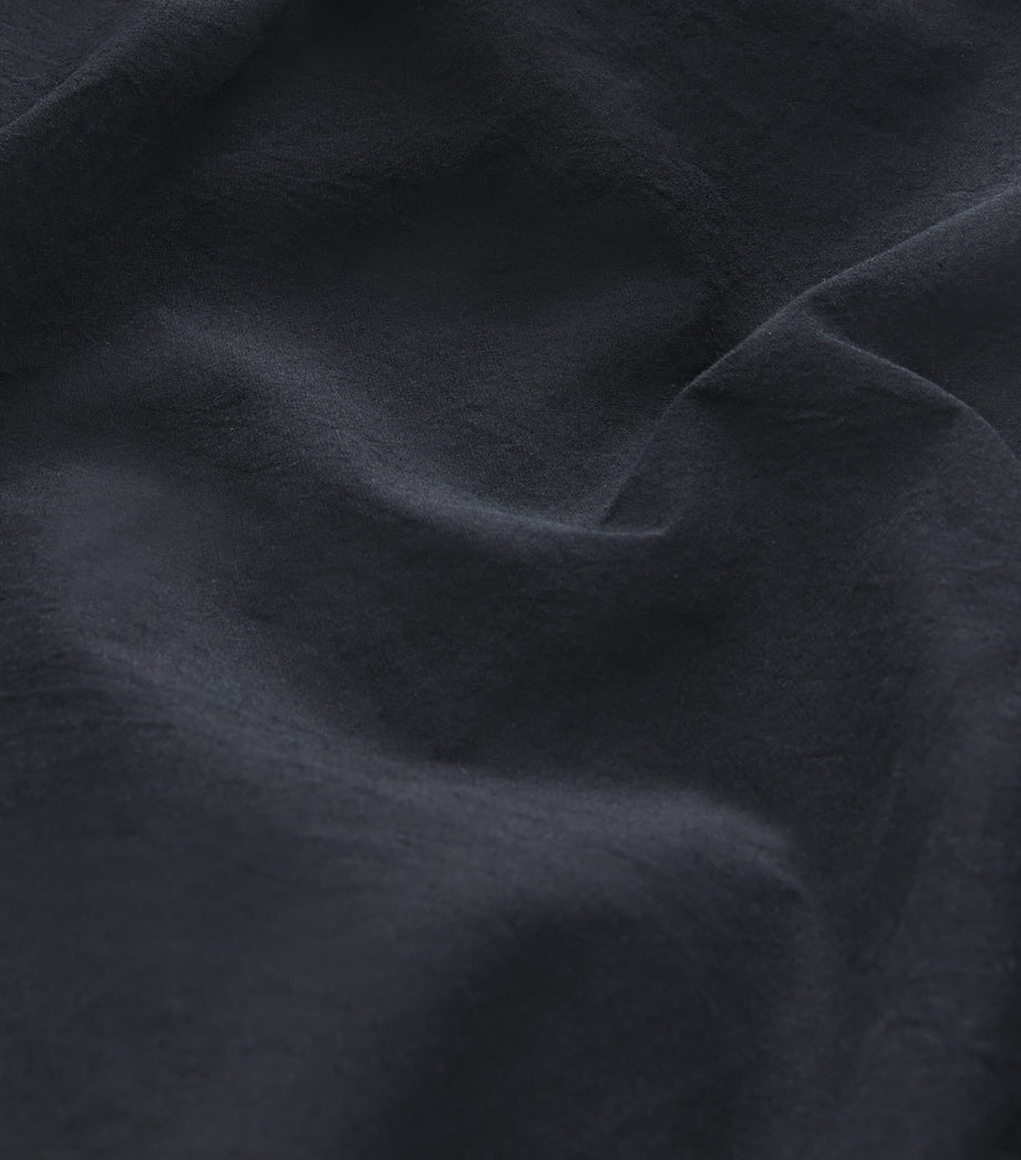 Polo Ralph Lauren Black Cotton Midi Shirt Dress