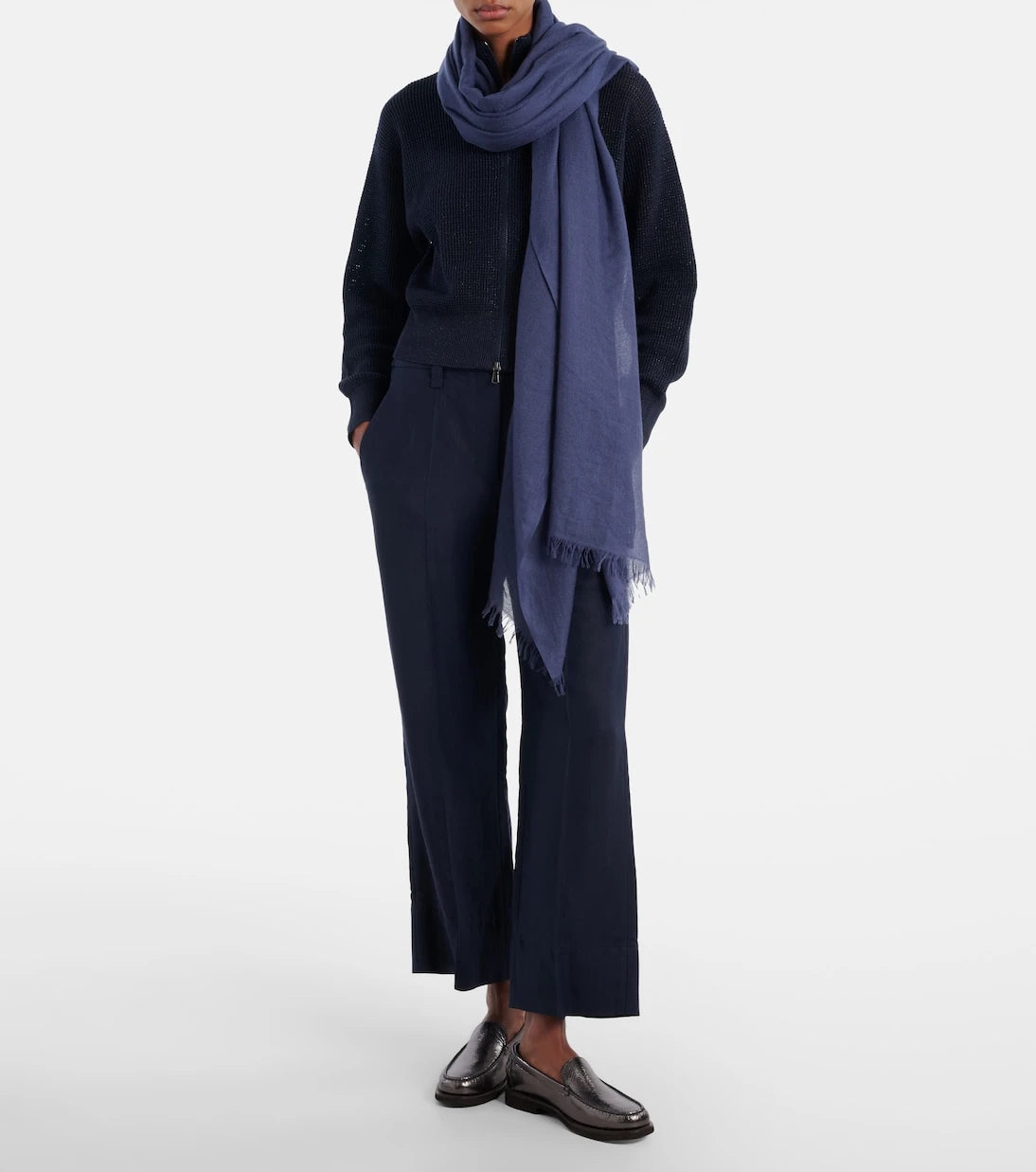 Brunello Cucinelli - Cashmere and silk scarf