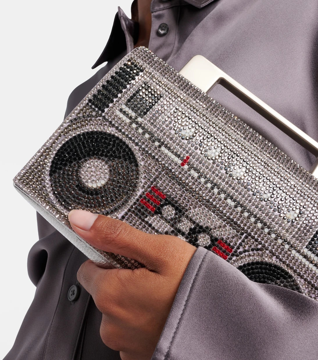 Judith Leiber Couture - Soft Boom Box embellished clutch