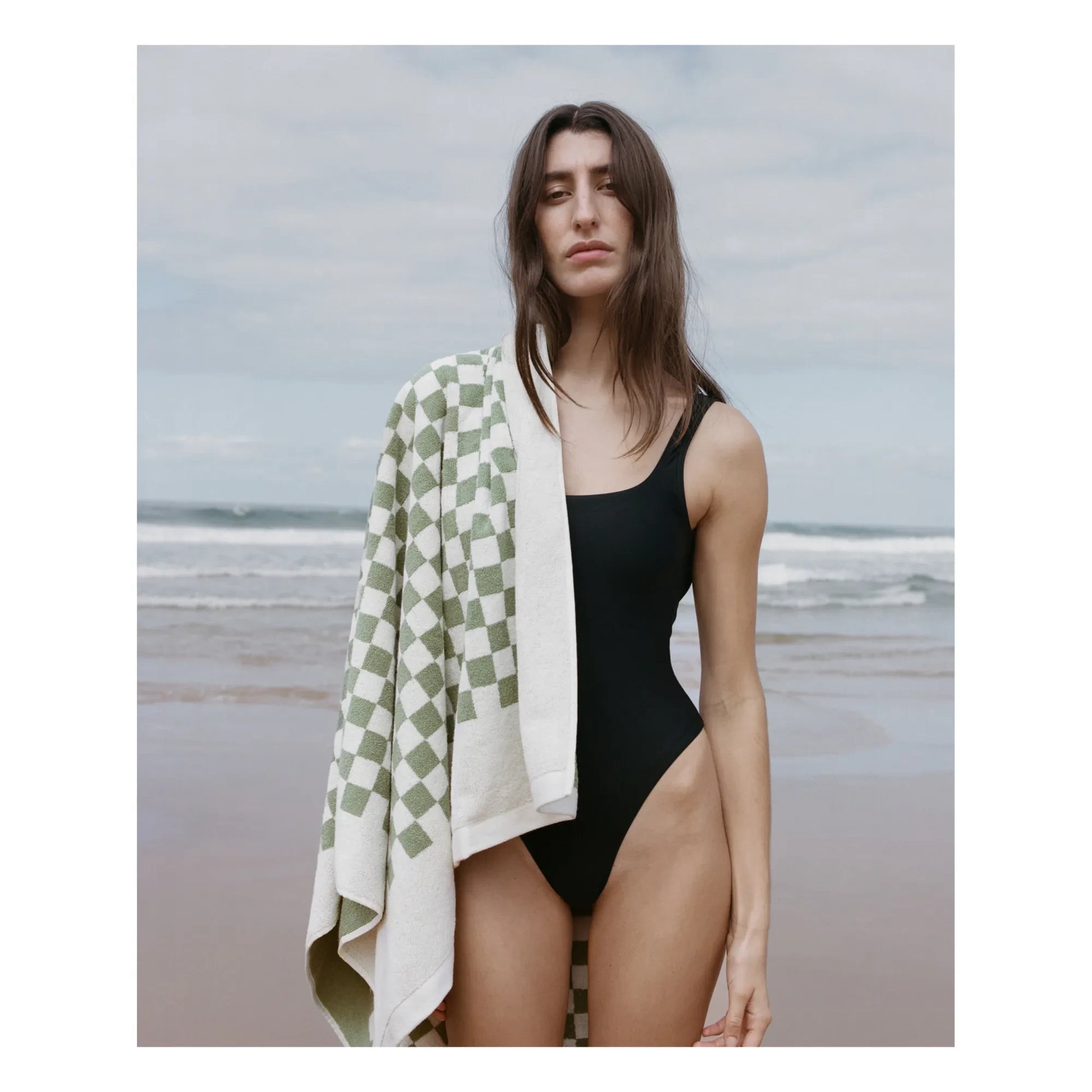 Baina - Roman bath towel | Green