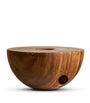 Saman Wood Gold-Rim Candle
