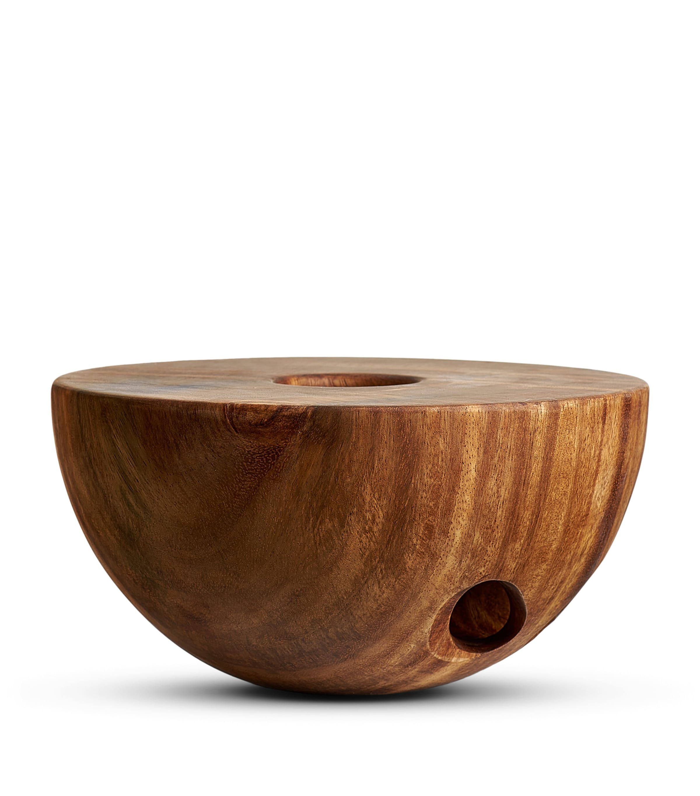 Marchanta Saman Wood Gold-Rim Candle