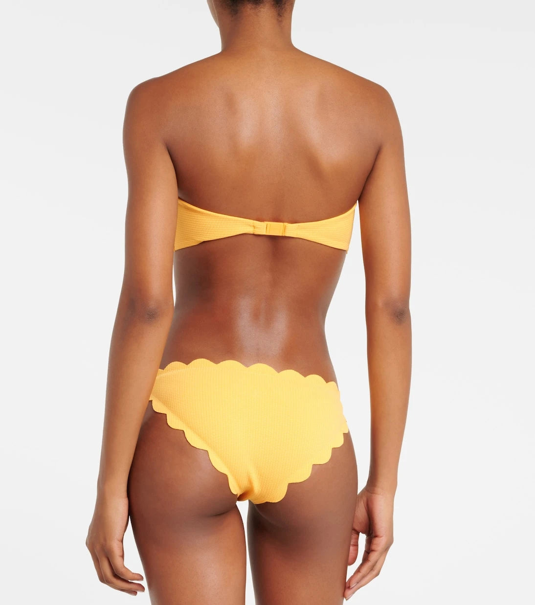 Marysia - Antibes scalloped bandeau bikini top