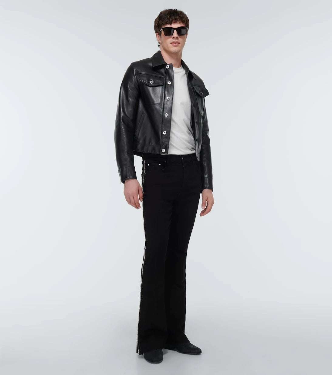 Amiri - Embellished bootcut jeans