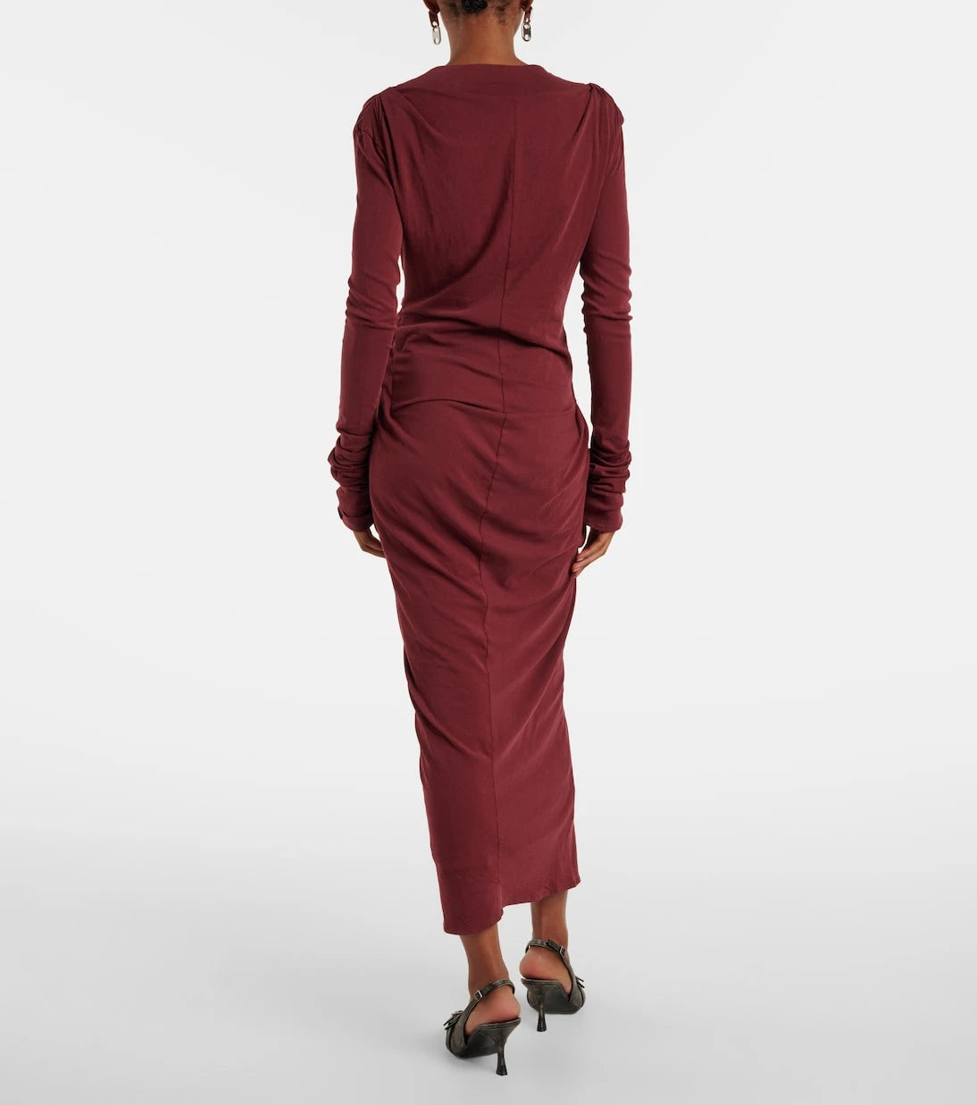 Entire Studios - Gathered cotton-blend jersey maxi dress