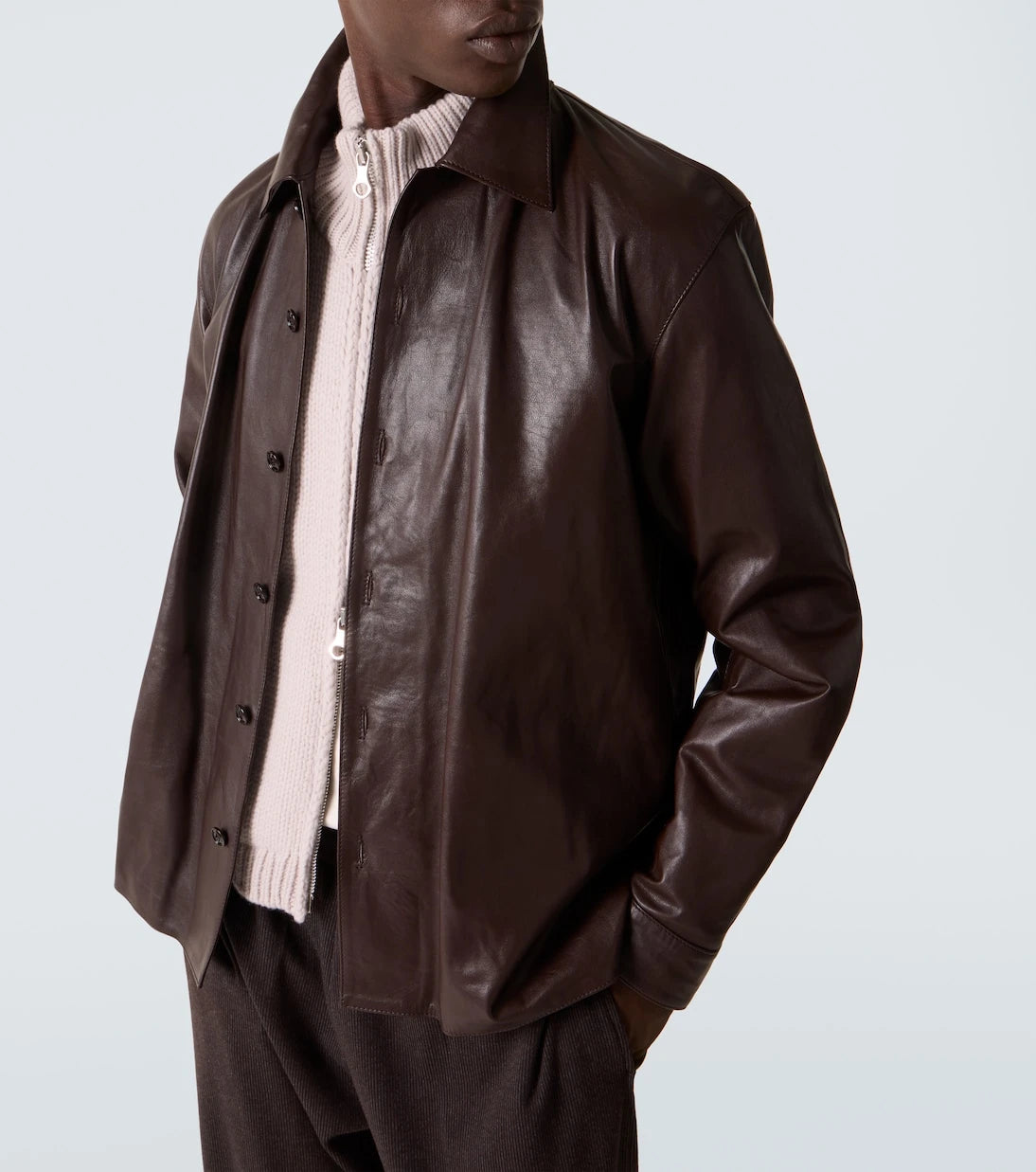 Our Legacy - Welding leather overshirt