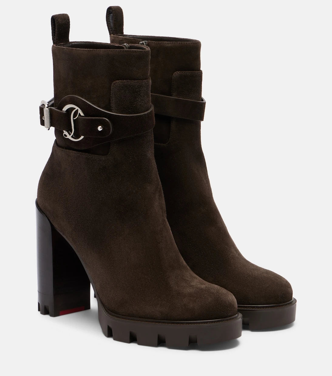 Christian Louboutin - Dianouchette 100 suede ankle boots