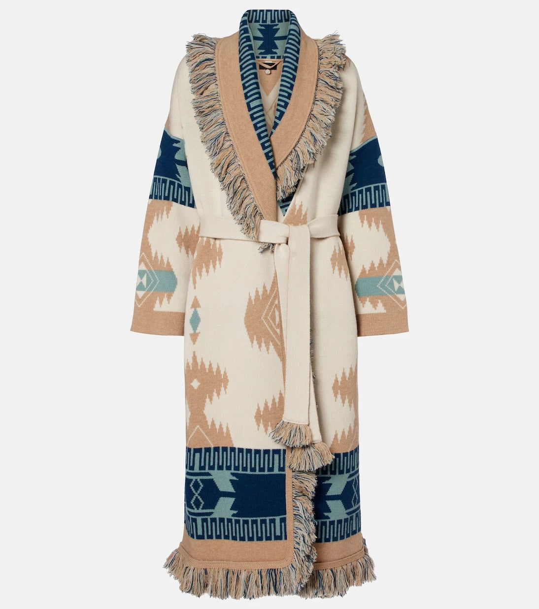 Alanui - Icon jacquard virgin wool cardigan