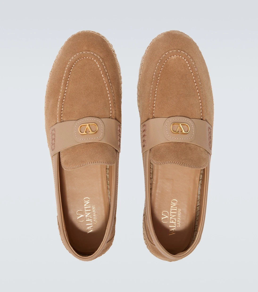 Valentino Garavani - Palm Avenue VLogo suede espadrilles